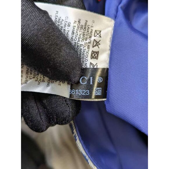 Gucci GG DOT Jetsons Collaboration Kids’ Jacquard Logo-patch Messenger Bag Blue - Picture 10 of 16